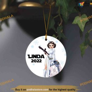 Star Wars Leia Organa 2023 Xmas Ornament, Name Christmas Ornament
