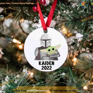 Star Wars Mandalorian Ornament, Family Christmas Tree Decoration