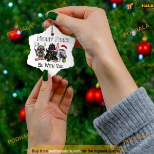 Star Wars Merry Force Ceramic Ornament, Star Wars Xmas Decorations