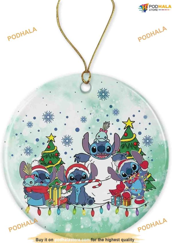 Stitch Christmas 2023, Lilo and Stitch Decorations, Disney Stitch Ornament