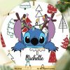 Stitch Christmas Ceramic Disney Ornament, Mickey Mouse Ornaments