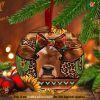 Sunflower & Cacti Cow Western Ornaments, Friends Christmas Ornaments