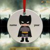 Superhero 2023 Kids Ornament, Personalized Family Christmas Ornaments