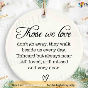 Sympathy Christmas Ornament, In Loving Memory, Family Tree Decoration