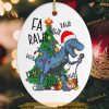 T-Rex Karaoke Funny Ornament, Personalized Family Ornaments