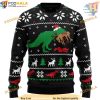 T-Rex Ugly Knitted Christmas Sweater, Friends Christmas Sweater