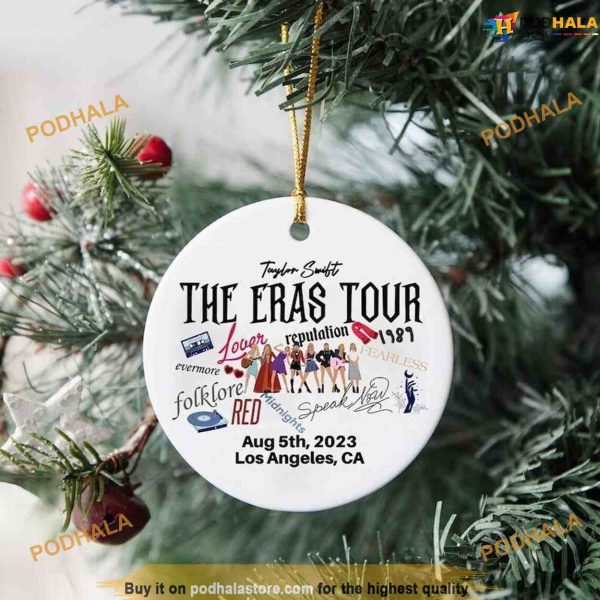 TS The Eras Tour, Taylor Swift Version Ornament for Fans