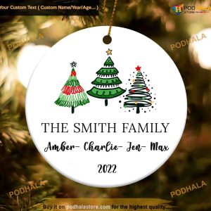 Tailored Family Festive Ornament, Custom Family Ornaments