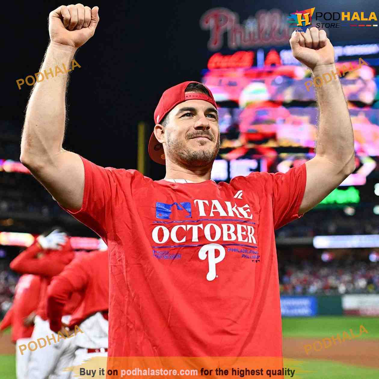 Take October Phillies Shirt, Philadelphia Red October Baseball Hoodie -  Bring Your Ideas, Thoughts And Imaginations Into Reality Today