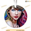 Taylor Circle Christmas Ornaments, Swift Eras Tour Design