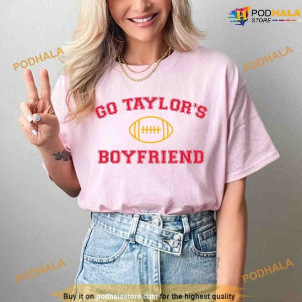 Taylor & Travis Football Shirt, Go Taylor’s Boyfriend Edition