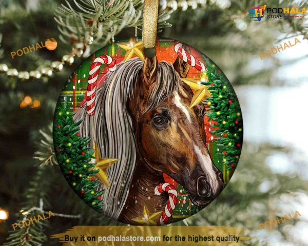 Tennessee Horse Christmas Ornament, Personalized Family Ornaments
