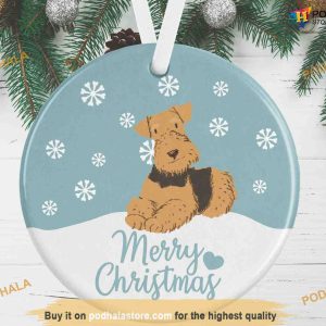 Terrier Personalized Ornament, Pet Memorial Christmas Decorations