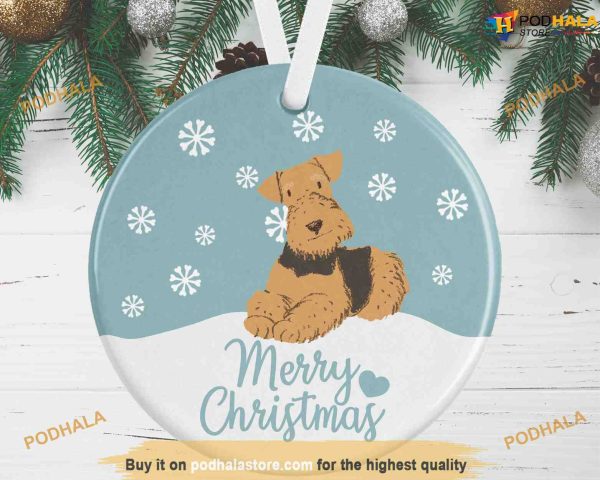 Terrier Personalized Ornament, Pet Memorial Christmas Decorations