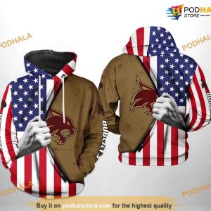 Texas State Bobcats US Flag NCAA 3D Hoodie, Sweatshirt, Shirt