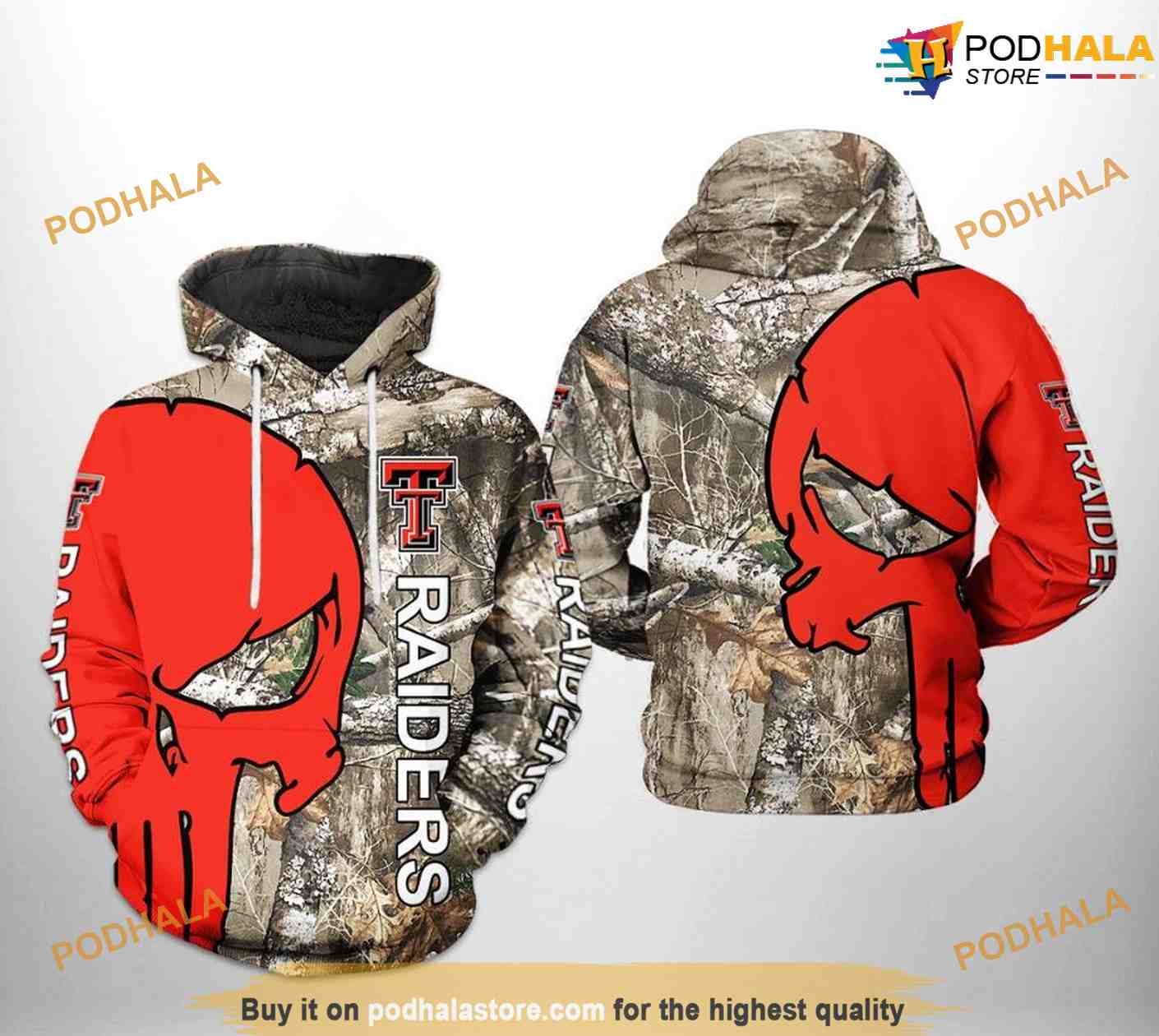 Shop Camo Raiders Sweatshirt