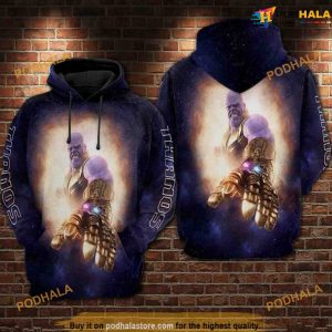 Thanos Big Bang Avengers Marvel Over Print 3D Funny Christmas Hoodie