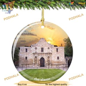 The Alamo Landmark Texas Ornament, Family Tree Decoration