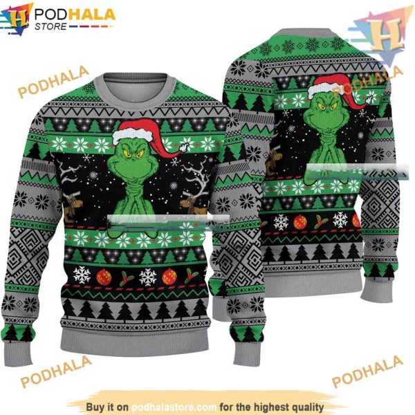 The Grinch Ugly Christmas Sweater, Merry Grinchmas, Friends Christmas Sweater