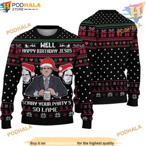 The Office Well Ugly Christmas Sweater, Funny Womens Christmas Sweater