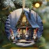 Three Gnomes Snow Cabin Ornament, Funny Christmas Ornaments