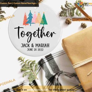 Together Name Ceramic Ornament, Family Tree Decoration
