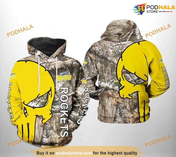 Toledo Rockets Camo Veteran Hunting NCAA 3D Hoodie, Sweatshirt, Shirt