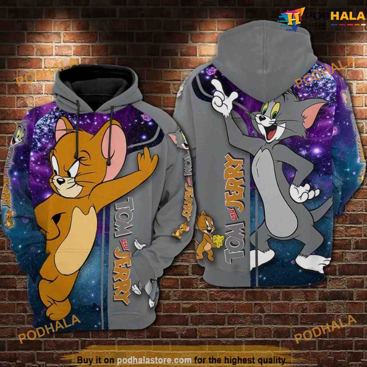 Pittsburgh Penguins Tom and Jerry Cartoon Lover 3D Printed Hoodie For Fans