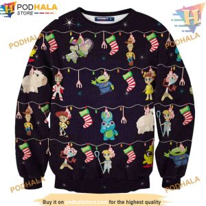 Toy Story 3D Christmas Sweater, Funny Xmas Gifts