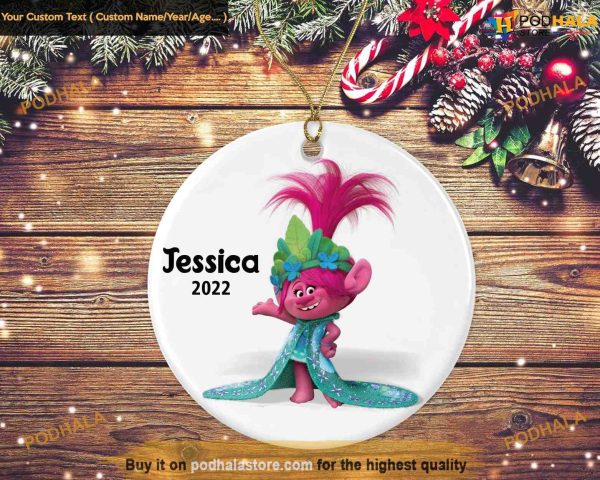 Trolls Christmas Ornament, Custom Family Ornaments