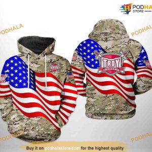 Troy Trojans US Flag Camo Veteran NCAA 3D Hoodie, Sweatshirt, Shirt