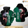 Tulane Green Wave US Flag Skull NCAA 3D Hoodie, Sweatshirt, Shirt
