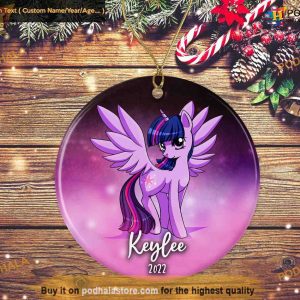 Twilight Sparkle Pony Ornament, Family Christmas Tree Decor