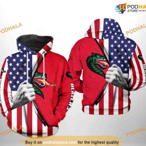 UAB Blazers US Flag NCAA 3D Hoodie, Sweatshirt, Shirt