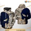 UConn Huskies Camo Veteran Hunting NCAA 3D Hoodie, Sweatshirt, Shirt