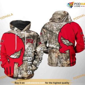 UNLV Rebels Camo Veteran Hunting NCAA 3D Hoodie, Sweatshirt, Shirt