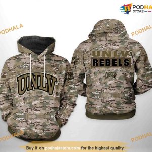 UNLV Rebels Camo Veteran NCAA 3D Hoodie, Sweatshirt, Shirt