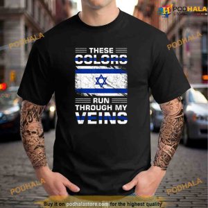 USA Flag Israel Flag Israel Roots Political Shirt 2