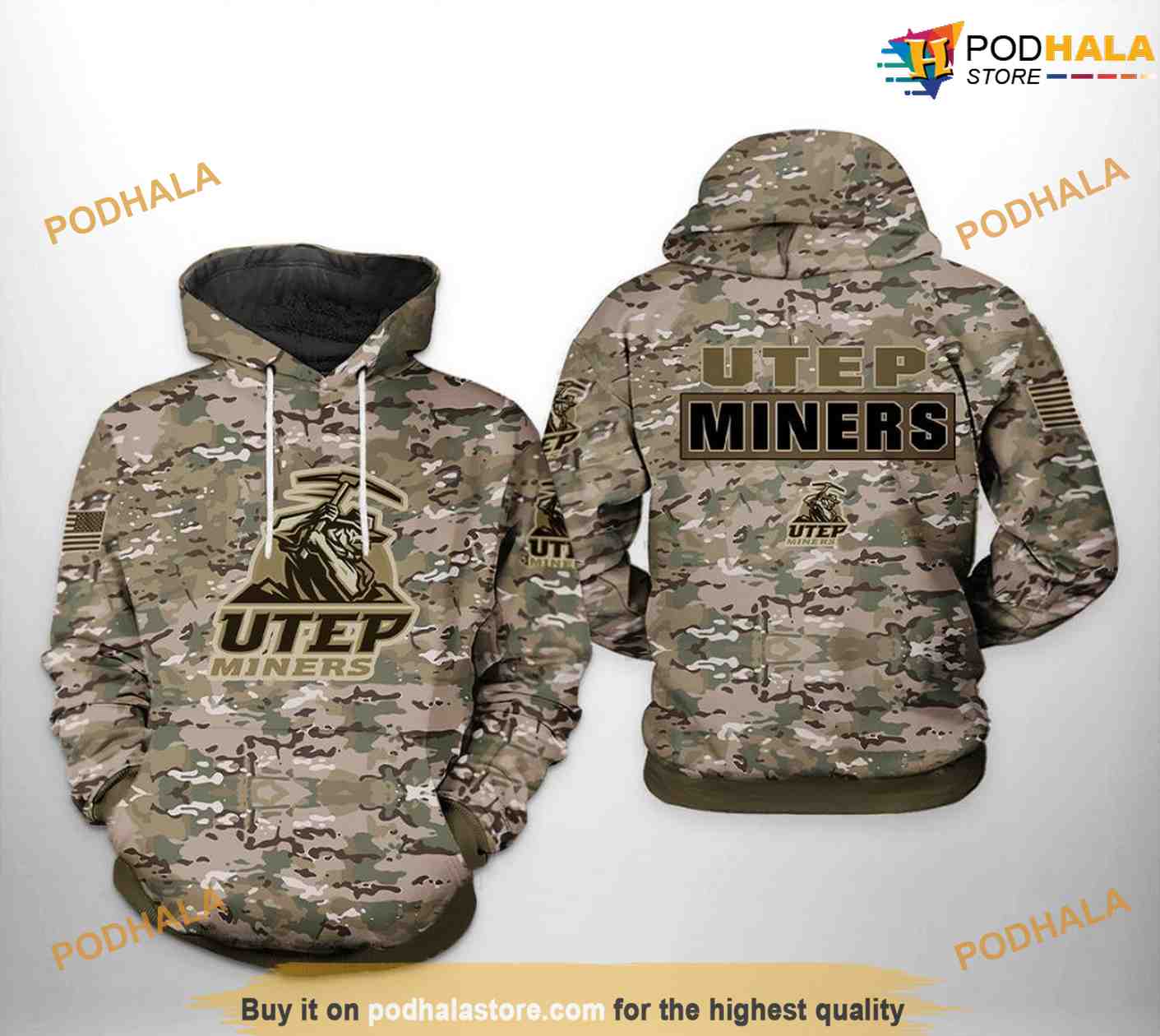 UTEP Miners Camo Veteran NCAA 3D Hoodie, Sweatshirt, Shirt UTEP Miners Camo Veteran NCAA 3D Hoodie, Sweatshirt, Shirt