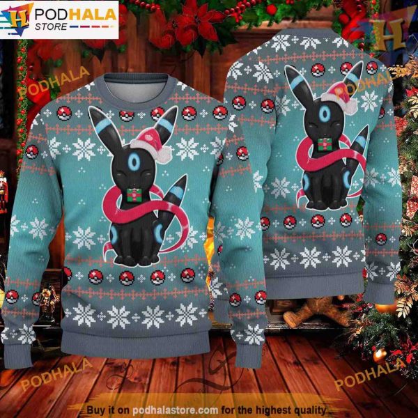 Umbreon Ugly Christmas Sweater, Funny Xmas Sweater