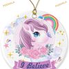 Unicorn Christmas Tree Ornament, I Believe Decorations