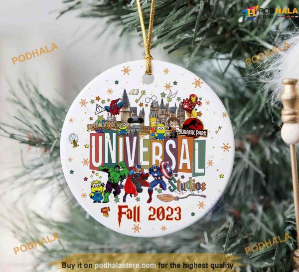 Universal 2023 Ornament, Disneyland Decoration, Personalized Family Christmas Ornaments