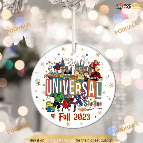 Universal 2023 Ornament, Disneyland Decoration, Personalized Family Christmas Ornaments