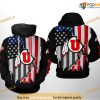 Utah Utes US Flag NCAA 3D Hoodie, Sweatshirt, Shirt