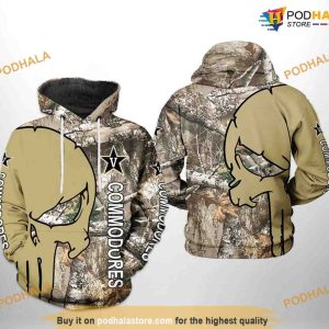 Vanderbilt Commodores Camo Veteran Hunting NCAA 3D Hoodie, Sweatshirt, Shirt
