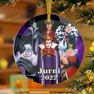 Villains Christmas Disney Custom Ornament, Disneyland Christmas Ornaments