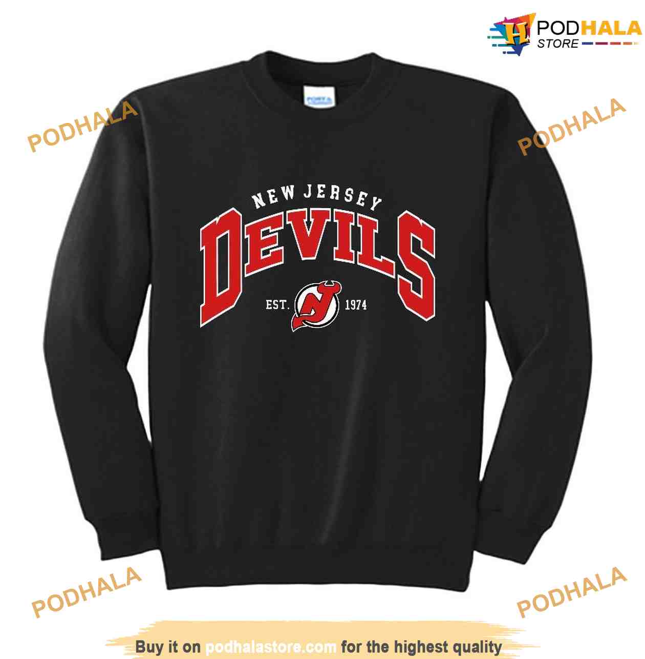 Nj Devils Sweatshirt, Vintage 90s New Jersey Hockey Crewneck Sweatshirt -  Bring Your Ideas, Thoughts And Imaginations Into Reality Today