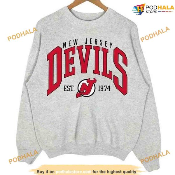 Vintage 90s New Jersey Devils Shirt, Red October Tee