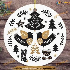 Vintage Scandinavian Ornament, Personalized Family Ornaments