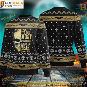 Vintage Skull Halloween Sweater, Friends Christmas Sweater